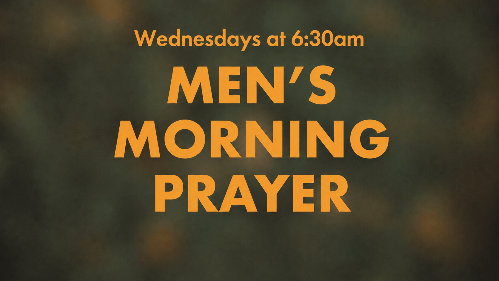 Men’s Morning Prayer